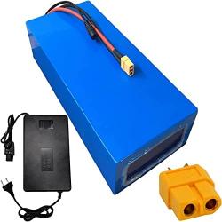 Jieoto 72V 30Ah Lithium Battery Pack 18650 Electric Motorcycle Battery Built in BMS Management System with 84V Charger for Moped Scooter Electric Scooter