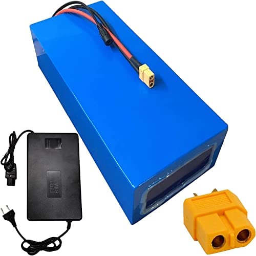 Jieoto 72V 30Ah Lithium Battery Pack 18650 Electric Motorcycle Battery Built in BMS Management System with 84V Charger for Moped Scooter Electric Scooter
