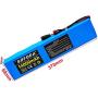 Jieoto 36V E-Bike Lithium Battery Pack 14AH Li-ion Battery with 2A Charger and 20A BMS for Electric Folding Bicycles Scooter Electric Tools Tricycles 200W 250W 350W 500W 750W Motor