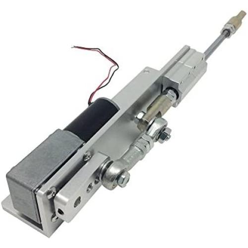 BEMONOC DIY Reciprocating Cycle Linear Actuator with DC Gear Motor 12V 24 Volt Stroke 50mm Adjustable 16 rpm Speed optional