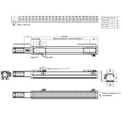 FUYU FSL80 Heavy Load Linear Guide Motion Rail Ball Screw CNC Linear Stage Actuator Slide Table Motorized Nema24 Stepper Motor[400mm Stroke]