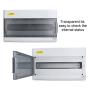 Distribution Protection Box,18 Way IP66 Waterproof ABS Plastic Junction Case,Transparent Cover,Suitable for Indoor and Outdoor Electrical,15 x 9.1 x 4.3in