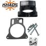 Khaos Motorsports Anodized Black Helix Throttle Body Spacer Chevy Silverado GMC Sierra 1999-2007 4.8 5.3 6.0
