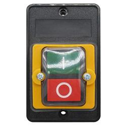 mxuteuk Waterproof Push Button Switch Motor On Off Switch Start Stop Switch Self Lock Mechanical Equipment Control Station 10A AC 220V/380V KAO-10KH