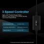 ELUTENG 40mm USB Fan with 3 Speed Control USB Ventilator 5V Max 5300RPM High Flow Equiped with 40mm Fan Filter 2 Pack Dustproof Cover USB Cooling Ventilator Plastic Grill