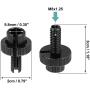 X AUTOHAUX 4pcs M8 Bike Bicycle Motorcycle Aluminum Alloy Brake Clutch Lever Cable Adjuster Screws Fastener Bolt Accessories