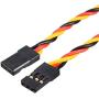 uxcell 10Pcs 34CM 3-Pin Male to Male Lead Twisted Servo Extension Cable Cord Connectors, 22AWG 60-Cores Wire for RC Futaba JR Servo