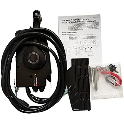 RDJX-parts 881170A15 Boat Motor Side Mount Remote Control Box with 8 Pin for Mercury Outboard Engine PT