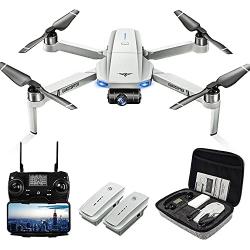 Drones with Camera for Adults 4K, LARVENDER KF102 GPS 4K Drone with 2-Axis Gimbal Camera, 2 Batteries 50Mins Flight Time WiFi FPV Quadcopter Auto Return Home,Brushless Motor Drones for Beginners/Kids