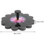 6V 1.4W Solar Power Fountain Pump Solar Fountain Pump with Brushless Motor Suitable for Bird Bath, Pond, Pool, Fish Tank, Aquarium and Garden Bird Bath,Water Circulation Oxygen Supply