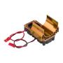 Evonecy 5V - 6V RC Motor Fan Radiator, 1.8 X 1.6 X 2.4Inch Cooling Fan, 540/550 for RC Car Truck 1/10 Scale Electric RC Car(Golden)