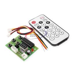 DC 4V-6V Stepper Motor Driver Controller Integrated Board 2-Phase 4-Wire Speed Adjustable with Remote Control