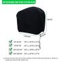 DURCOVER Outboard Motor Half Cover, Waterproof Oxford Fabric, Boat Motor Cover Half Outboard Cover, Universal Boat Engine Cover UP-20HP Black