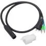 Vifemify Electric Bike Accessories 600mm Motor Convert Extension Cable 9 Pin Conversion Line Waterproof Connector Electric Conversion Kit