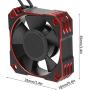 21000RPM RC Motor Cooling Fan, 8.5V 35MM Brushless RC Motor Heatsink, ESC Cooling Fan Heat Dissipation for 1/10 1/12 1/8 RC Car Sensored Brushless Motor(red)