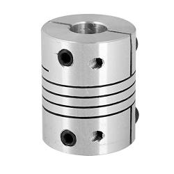 6.35x6.35mm CNC Flexible Coupling Motor Shaft Coupler 1/4