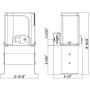 G.T.Master Sliding Automatic Gate Operator Kit - Driveway Security Gate Opener Hardware Kit with Two Transmitters and Infrared Photocell Sensor for Sliding Gates up to 1300lb and 27ft Long (GT1300)