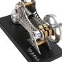 NC Hot Air Stirling Engine Motor Toy Mini Engine Generator Motor Toy Kids Physics Education Electricity Engine Generator Model Toy
