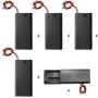 QTEATAK 5Pcs 2X 1.5V AA Battery Holder Case with On/Off Switch and Wire Leads