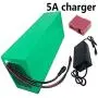 Jieoto 24V 42Ah Lithium Battery Pack Rechargeable E-Bike Li-ion Battery with Charger, for 200W ~ 500W Motor, for Electric Bike Motorcycle Scooter