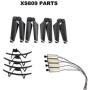 Parts & Accessories RC Drone Parts VISUO XS809W XS809HW XS809 XS809S /XS809 Series RC Quadcopter Spare Spindle Geared Motor Engine Propeller ect. - (Color: Set 4)