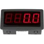 4 Digital LED Display Tachometer RPM Speed Meter Panel Inductive Hall Effect Sensor NPN Proximity Switch Red/Blue 10-9999RPM(Red)