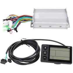 Vbest life Speed Controller Kit, 500W 24V-60V Brushless Speed Controller with Waterproof LCD Display Panel for Electric Bicycle Scooter