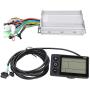 Vbest life Speed Controller Kit, 500W 24V-60V Brushless Speed Controller with Waterproof LCD Display Panel for Electric Bicycle Scooter