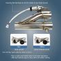 RALBDX Universal Electric Exhaust Remote Controller Motor E-cut Dual Out Valve Electric Exhaust Cutout 2.5 inch Y Pipe with Remote Kit (2.5“)