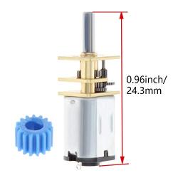 Fielect DC 12V 1000RPM Mini Metal Gearwheel Micro Speed Reduction Motor Mini Gear Box Motor N20