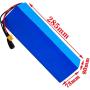 Wnicek 48V Electric Bicycles Battery Pack 48Voits 13.5AH / 15AH Lithium-ion Battery Fit for 200W 250W 350W 500W 750W 800W 1000W Electric Tricycle Motor with 54.6V Charger