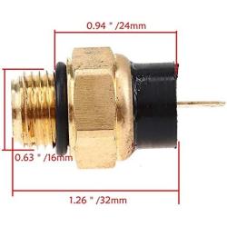 Motorcycle Radiator Fan Switch Temp Sensor For VFR750F VFR800 VTR1000F VT600 VT750 VT1100 Cooling System Moto Motocross
