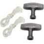 Liofairy Pull Cord Handle Starter Rope for Lawn Mower Replacement H-onda GX160 GX200 GX240 GX270 GX340 GX390 Pull Starter (Pack of 2)