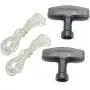 Liofairy Pull Cord Handle Starter Rope for Lawn Mower Replacement H-onda GX160 GX200 GX240 GX270 GX340 GX390 Pull Starter (Pack of 2)