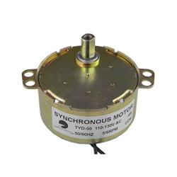 CHANCS TYD-50 Small Synchronous Gear Motor AC 110V 5-6RPM CCW Torque Flush Shaft 11mm for School Project