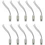 Hxchen DC1.5-3.7V 6mm x 10mm Vibration Motor Miniature Micro Vibration Coreless Motor 11000RPM Small Electric Motors with 2 Wires - (10Pcs)