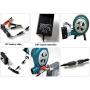Dual BBQ blower Charcoal Chimney Starter BBQ Fan, Smoker Fan,Electric Blower Starter for Charcoal,AC & DC Power cord Included