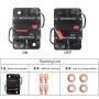 Calvert win 50 Amp Circuit Breaker with Manual Reset for Car Marine Trolling Motors Boat ATV Manual Power Protect for Audio System Fuse, 12V-48VDC, Waterproof (50A)