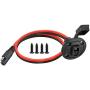 YETOR 10AWG SAE Connector, Weatherproof Socket Sidewall Port,Quick Disconnect Wire Automotive Panel Extension Cable for Solar Generator Battery Charger.(50CM)