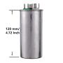 BOJACK 60+5uF 60/5MFD ±6% 370V/440V CBB65 Dual Run Circular Start Capacitor for AC Motor Run or Fan Start or Condenser Straight
