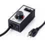 Cdmall Electronic Fan Speed Controller Variable Adjuster for Hydroponics Inline Duct Exhaust Ceiling Fans with 6 Long 120V 15A Cord