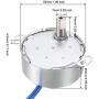 uxcell Electric Synchronous Synchron Motor Turntable Motor 100-127 VAC 50-60Hz CCW/CW 4W 5-6RPM
