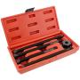 ABN Long Reach Harmonic Balancer Installer Kit – 5 Piece Harmonic Balancer Pulley Puller Set Damper Puller Kit