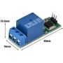 Enrilior Mini 6-24V Flip-Flop Latch Relay Module Bistable Self-Locking Switch Low Pulse Trigger Board