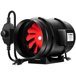 VIVOSUN 8 Inch 720 CFM Inline Duct Ventilation Fan with Variable Speed Controller for Grow Tent