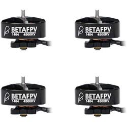 BETAFPV 4pcs 1404 4500KV Brushless Motor 4S FPV RC Motor for F4 AIO 20A Toothpick Flight Controller 4S FPV Whoop Drone Quadcopter Like Beta95X V3 Pusher Drone