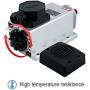 110v Spindle Motor Kit，1.5Kw Square Air Cooled Spindle Motor 24000Rpm 400Hz ，VFD Variable Frequency Drive ，7 pcs ER11 Collets （1-7mm）for CNC Router Engraving Milling Machine (1.5KW-110V)