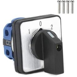Szliyands Universal Rotary Switch LW26-20 550V 20A 3-Position 4-Terminal Universal Rotary cam selector Latch Switch