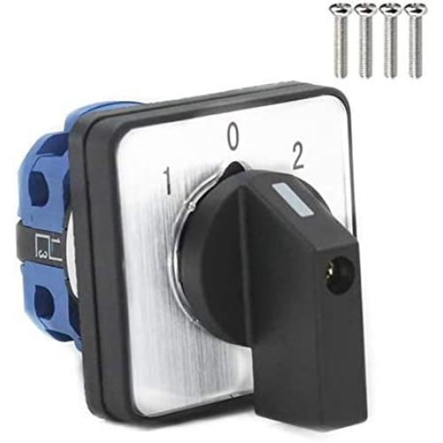 Szliyands Universal Rotary Switch LW26-20 550V 20A 3-Position 4-Terminal Universal Rotary cam selector Latch Switch