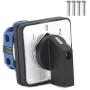 Szliyands Universal Rotary Switch LW26-20 550V 20A 3-Position 4-Terminal Universal Rotary cam selector Latch Switch